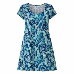 Lilly Pulitzer Beacon T-Shirt Dress Tidal Wave In The Details Size Small Resort